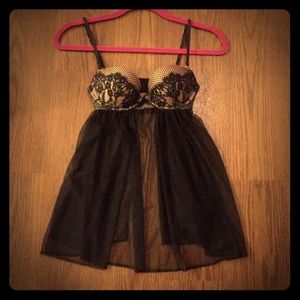 32C Victoria's Secret Lingerie Babydoll Push-Up