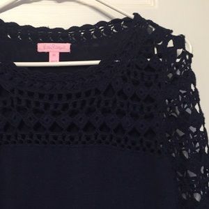 Lily Pulitzer Navy Blue Sweater Dress