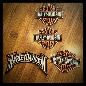 4 Harley Davidson patches