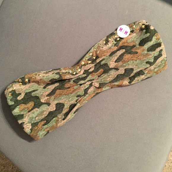 NWT Victoria's Secret Camo Bandeau