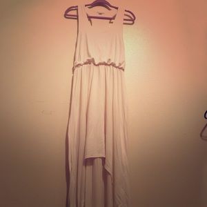 White high low dress