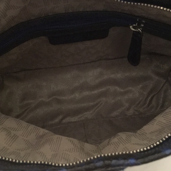 Electric blue fold over clutch