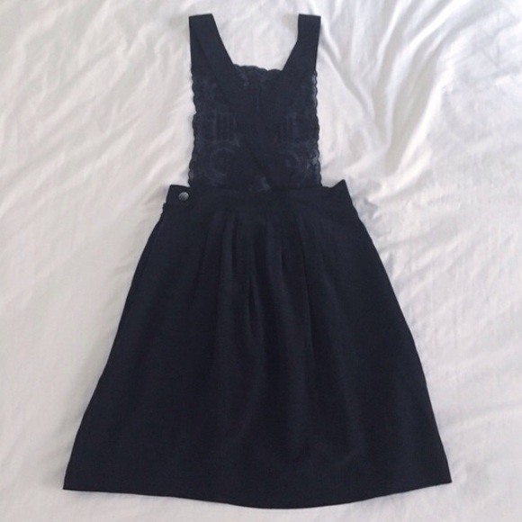 Madewell Silk Embroidered Pinafore Dress - Picture 3 of 4