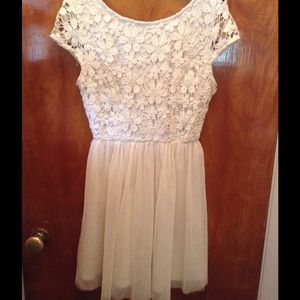 Forever 21 cream dress