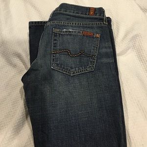 7FAM JEANS WITH JEWELED POCKETS 7FAM JEANS WITH JEWELED POCKETS