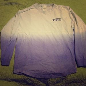 PINK Dip Dye Varsity Crew