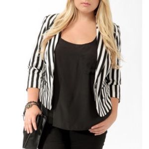 NWOT: Forever 21 Striped Blazer