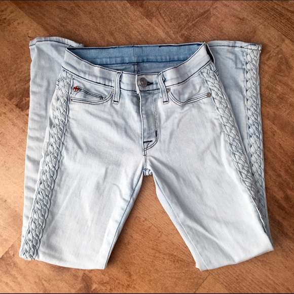 Hudson Luna Super Skinny Braided Jean Size 23