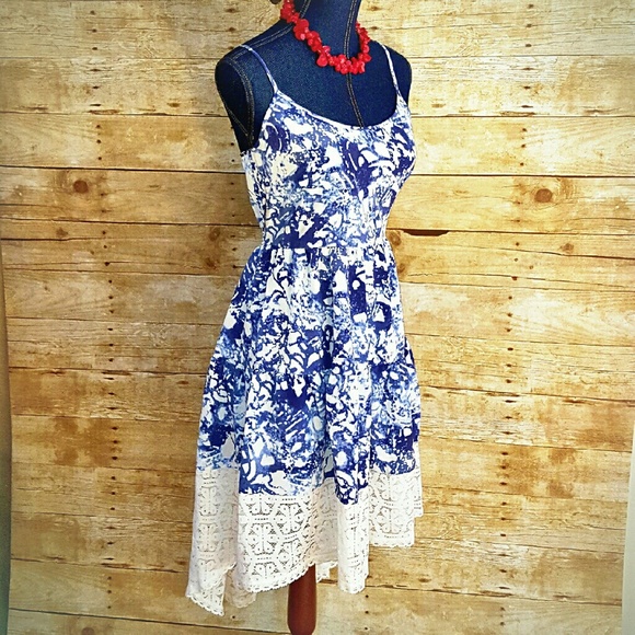 Peter Som  Dresses & Skirts - ✔LAST ONE!✔NWT S M Hi-Low Blue Lace Dress