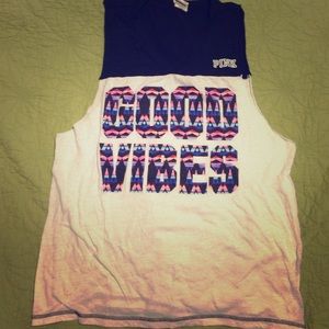 PINK Good Vibes Muscle Tank