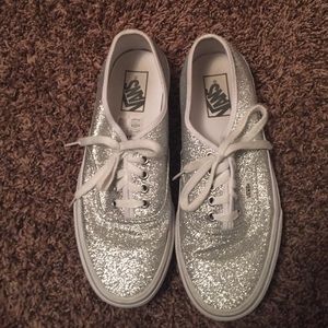 Silver sparkling vans!