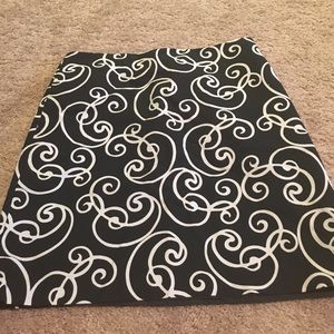 Black and white skirt