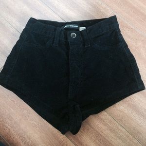 Cheeky Black Corduroy Shorts