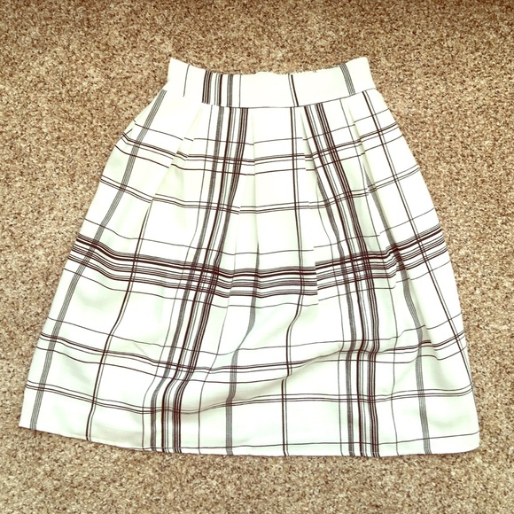 Plaid A-line Skirt