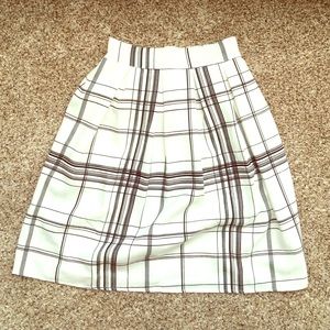 Plaid A-line Skirt