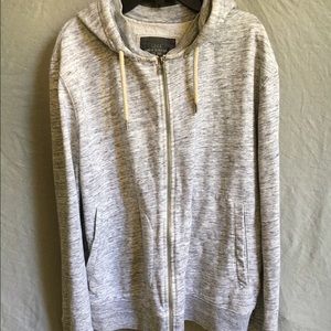 Grey unisex hoodie