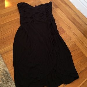 Black tube top dress