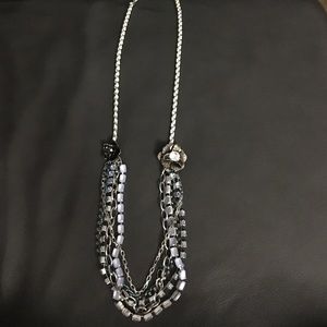 Long flower chain necklace.
