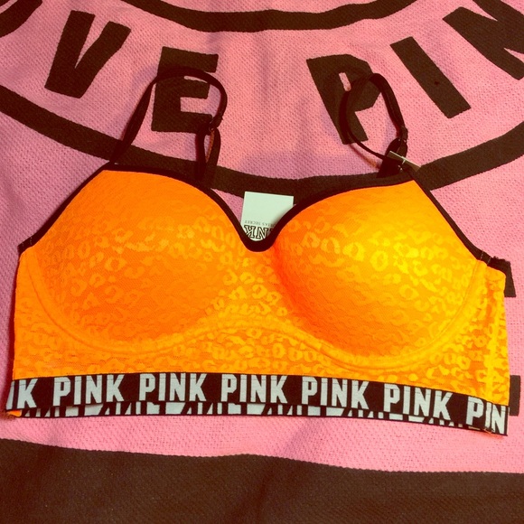 PINK Victoria's Secret Other - VS PINK PADDED LACE BRA LARGE NWT❤️❤️