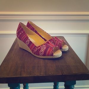 Tribal-esque Wedge Heels