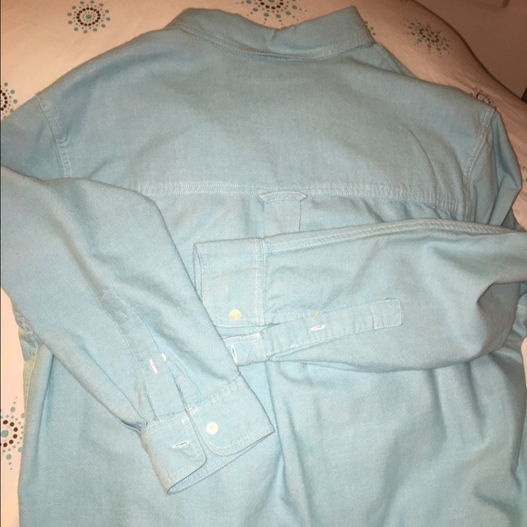 PRICE DROP ! Chaps turquoise Men's L Long sleeve - Picture 4 of 4