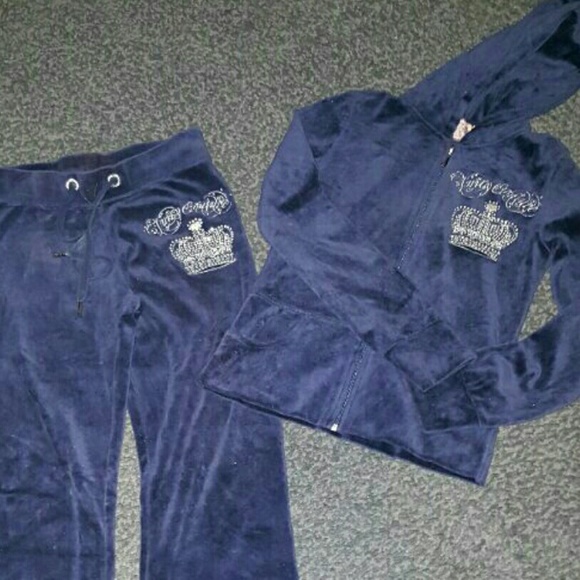 Juicy Couture Other - Dark Blue velour Juicy Couture Sweatsuit