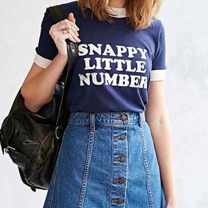 Snappy little number tee