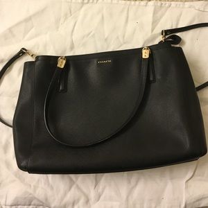 4 Pocket Black Coach Shoulder bag