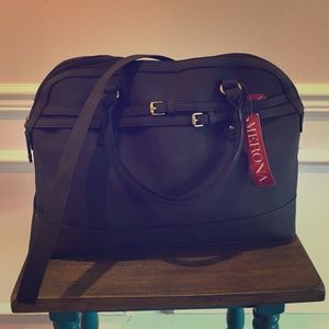 Grey  Handbag Detatchable Crossbody Strap