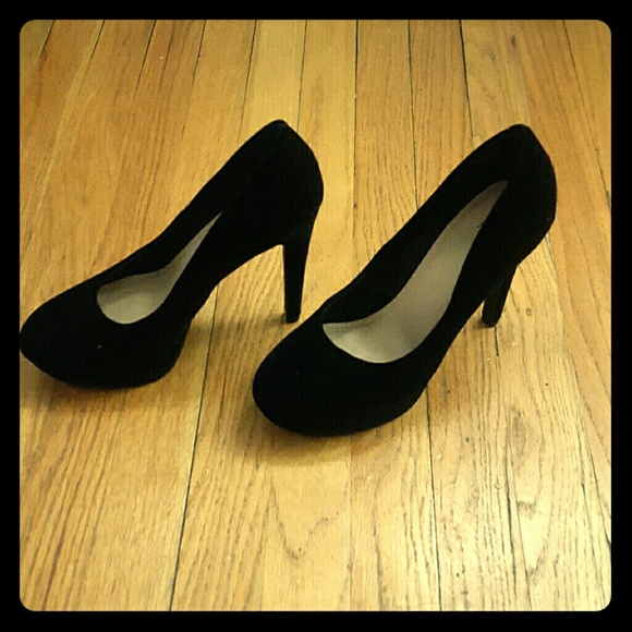 Velvet heels