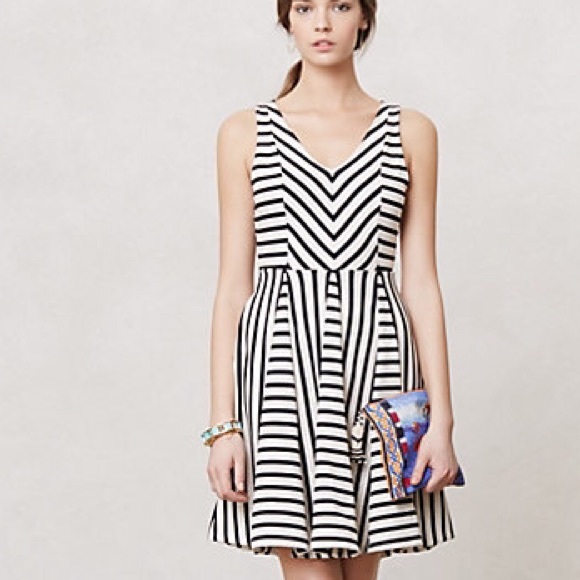 Anthropologie Striped Day Dress