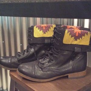 Tribal Combat Boots