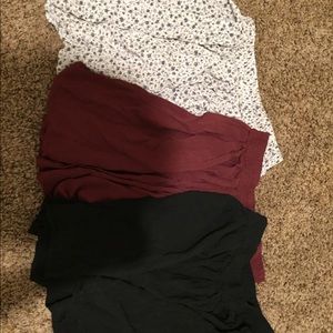 Brandy Melville LOT OF 3 Stephan Skirts Maroon