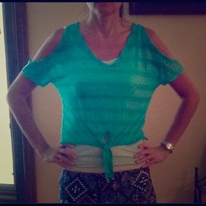 Mint green summer shirt