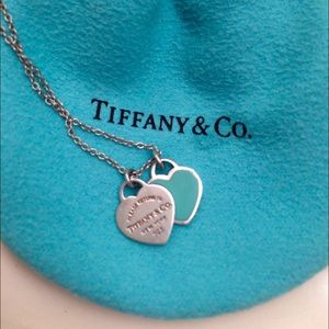 Tiffany & Co. double heart tag pendant