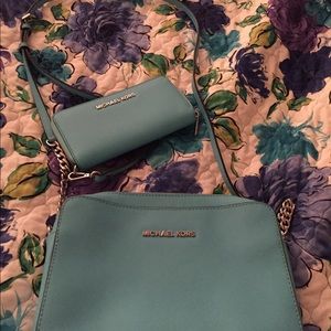 Michael Kors jet set cross body and wallet