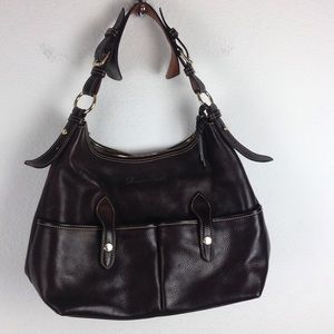 Dooney Bourkey leather shoulder bag Lucy"