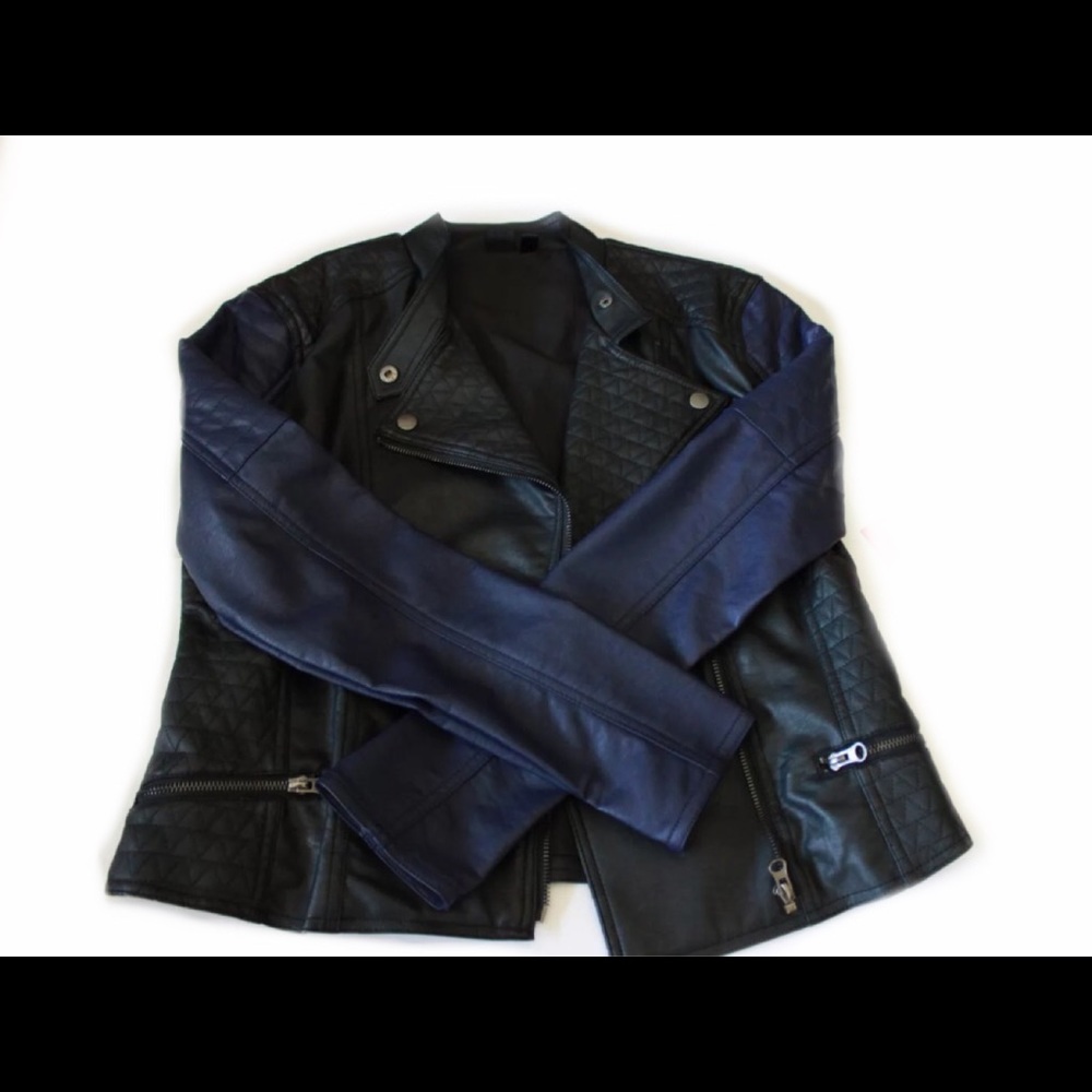 Faux leather jacket