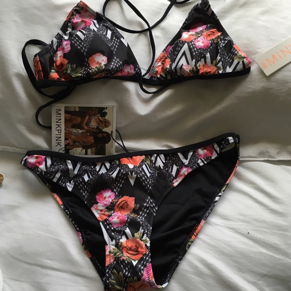 MinkPink bikini tops and bottom