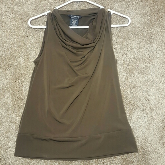 Brown blouse tank
