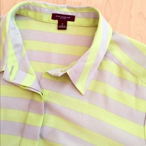 Ann Taylor Striped Blouse