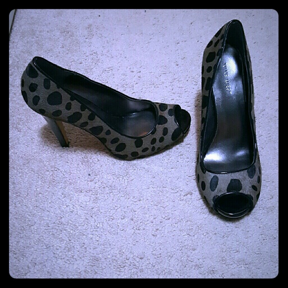 Nine West open toe pumps