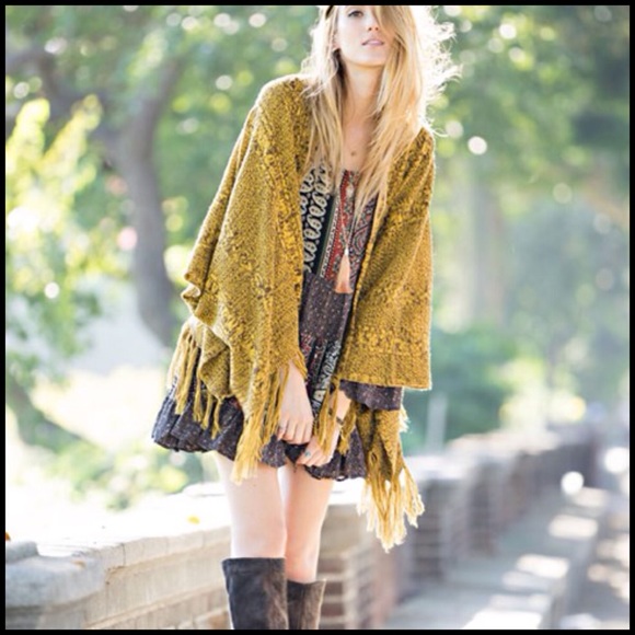 Boho Navy and Orange Mix Print Dress - Picture 5 of 5