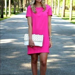 Zara Hot Pink A-Line Dress