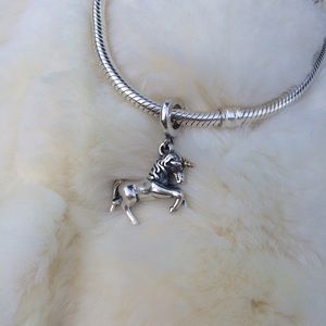 925 sterling silver unicorn charm