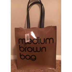 medium brown bag tote