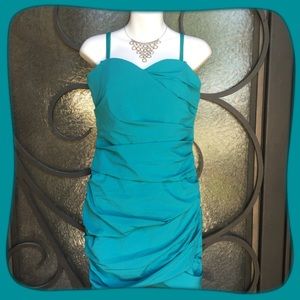 Beautiful Teal Blue Venus strap/strapless dress