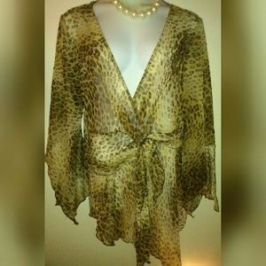 Animal Print Ashley Stewart top