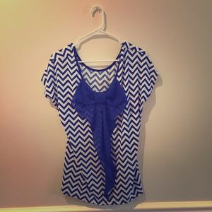 Blue Chevron Shirt
