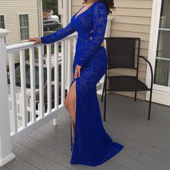 Royal blue dress